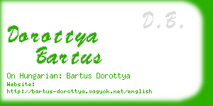 dorottya bartus business card